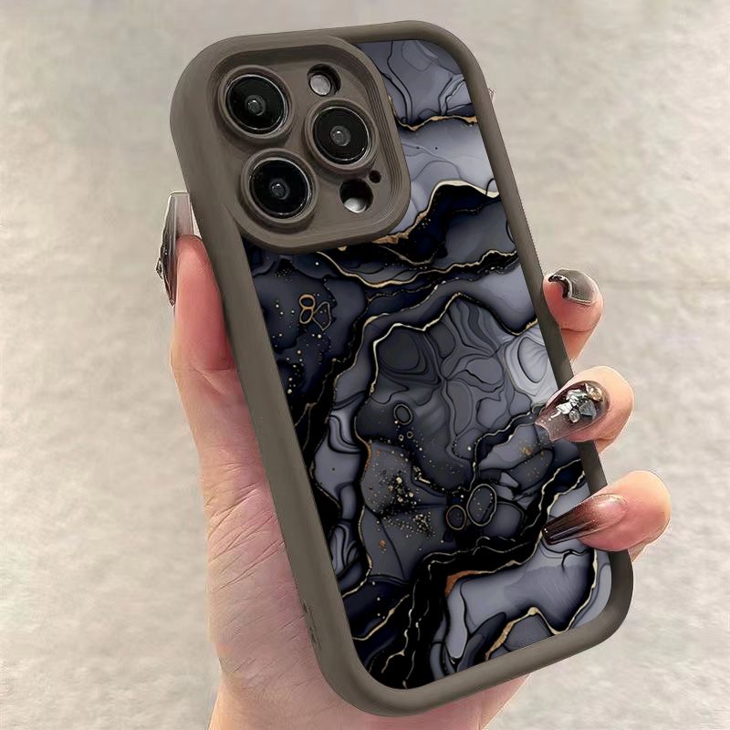 Marble Quicksand Pattern Printing Matte Phone Case For IPhone 16 15 14 Pro Max 16E 13 12 Pro 11 15 Plus X XS XR 7 8 Soft Cover_voghion.com