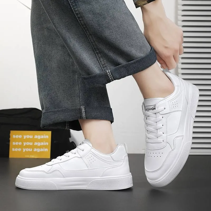 Chaussures décontractées tendance pour étudiants, petites chaussures blanches respirantes assorties à tout, chaussures pour hommes quatre saisons_voghion.com