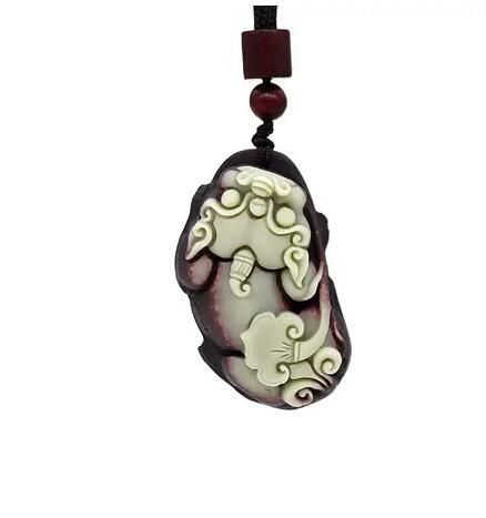 Pixiu-Pendentif Vintage en Pierre Précieuse pour Homme, Bijou de Luxe, Breloque Naturelle, Tigre, Cadeau à la Mode_voghion.com