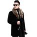 Men's Clothing Woolen Coat Men's Plus Size Winter Wool Coat With Contrast Fur Collar - Stylish Overcoat For Casual & Formal Wear (Black, M-5XL)_voghion.com