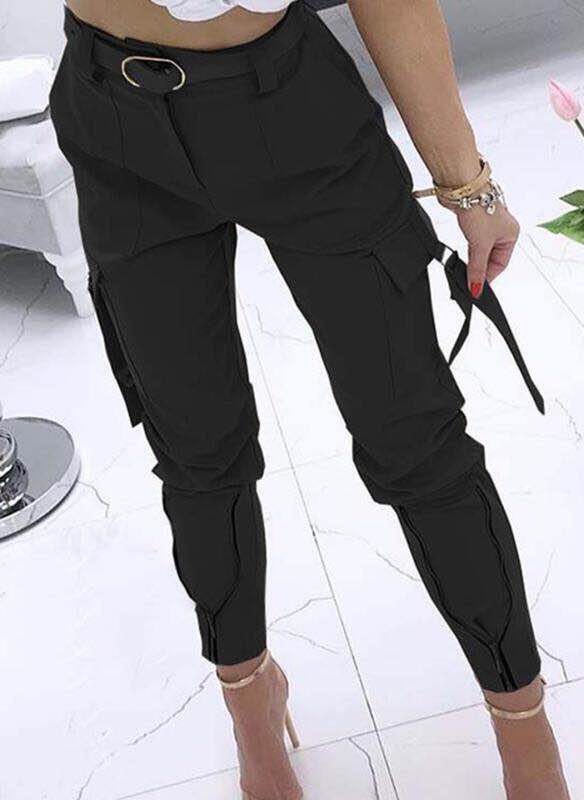 Salopette da donna tuta da donna pantaloni casual (cintura non inclusa)_voghion.com