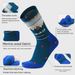 Outdoor-Wandersocken aus dickem Frottee, wadenlang, aus Merinowolle, mit wärmender Isolierung, warm für Kinder_voghion.com