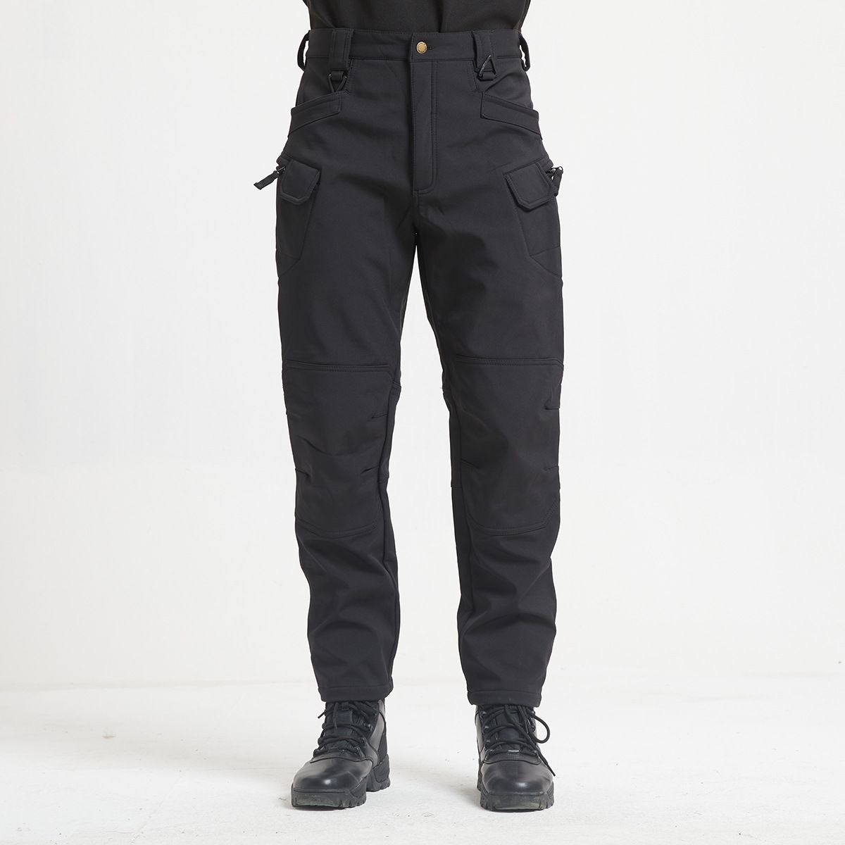 Man's clothing Men's outdoor sports tactical pants 3-in-1 fleece soft shell waterproof camouflage assault pants_voghion.com