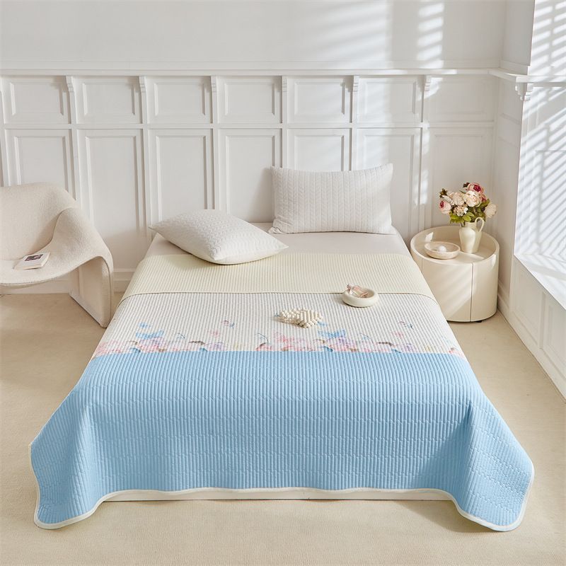 Washed Cotton Quilt Cover Set - Digital Print, 229x229cm (King Size), Thickened & Durable (Fits Most Beds)_voghion.com