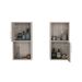 Oba 2-Pc Wall-Mounted Bathroom Medicine Cabinet with Open and Closed Storage_voghion.com