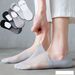 Socks Men's Invisible Socks Ice Silk Mesh Summer Thin Silicone Non-slip Shallow Mouth Low-top Sweat-absorbent Boat Socks Breathable Summer_voghion.com