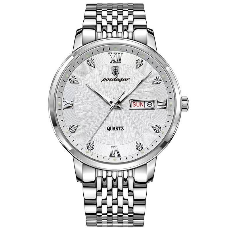 Luxury Brand Man Watch Waterproof Luminous Date Week Men's Quartz Wristwatch Stainless Steel Fashion Sports Men Watches_voghion.com