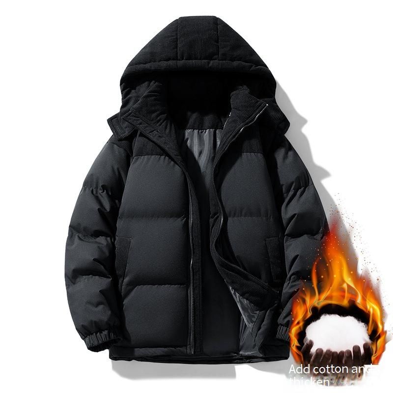 Piumino unisex con cappuccio – Streetwear coreano oversize, imbottitura in cotone pesante, esterno in poliestere resistente all'acqua (S-3XL, colori opachi)_voghion.com