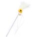 Bacchetta Teaser Girasole Carta Crinkle Gatto Giocattolo per Animali Domestici Auto-Intrattenimento Pom-Pom Piuma Multicolore_voghion.com