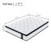 FULL Size 12 Inch Hybrid Mattress Individual Pocket Spring 7-Zoned Memory Foam Knitted Cover CertiPUR-US White_voghion.com