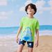 Schnelltrocknendes Kinder-Badeanzugset – Kurzarm und Shorts für Jungen und Mädchen – Leichter Badeanzug mit UV-Schutz für Pool und Strand_voghion.com