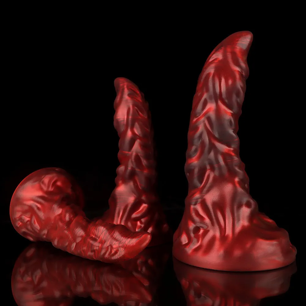 Alien Adult Rear Court Plug Fantasy Dragon SM Sex Toy Liquid Silicone Anal Dilator Simulation Toys_voghion.com