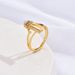 Anello regolabile con lettera da donna, leggero, di lusso, in rame cavo, placcato in oro, con zircone_voghion.com