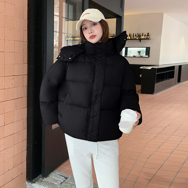 Ropa de mujer Nueva chaqueta de algodón para mujer Chaqueta de algodón de invierno corta y gruesa de moda Chaqueta de algodón de diseño suelto_voghion.com