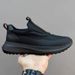 Men's minimalist black soft soled casual lightweight one foot low top round toe sneakers_voghion.com