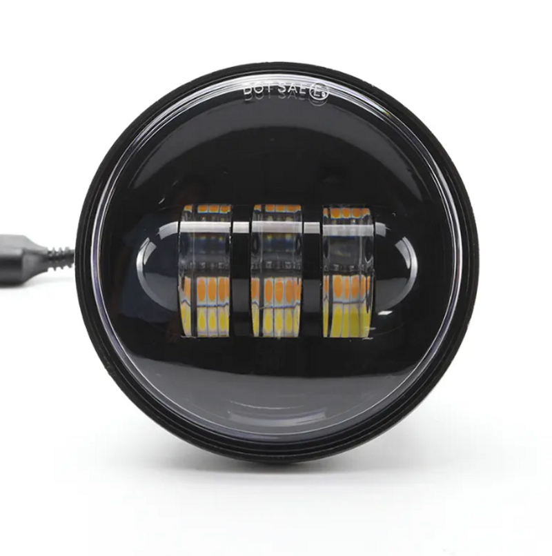 PSW00352, 4,5-inch motorfiets mistlampen. 30W led truck 4x4 geschikt voor Harley-Davidson, BMW, Ducati, Radaiva 4x4 FLHT, FLHTK, FLHTCU, FLHX_voghion.com