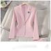 Women's Clothing Green Suit Jacket Spring And Autumn Commuting Waist Professional Wear High End Work Clothes_voghion.com
