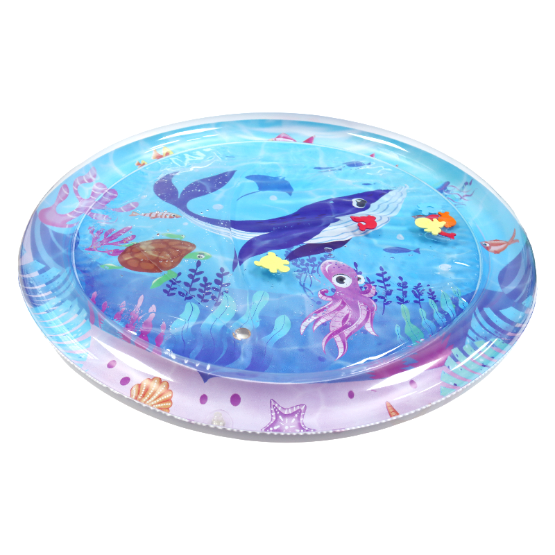Tappetino gonfiabile per il tempo a pancia in giù, tappetino da gioco con acqua di alta qualità per neonati, il centro di attività perfetto per il divertimento, la crescita e la stimolazione del tuo bambino._voghion.com