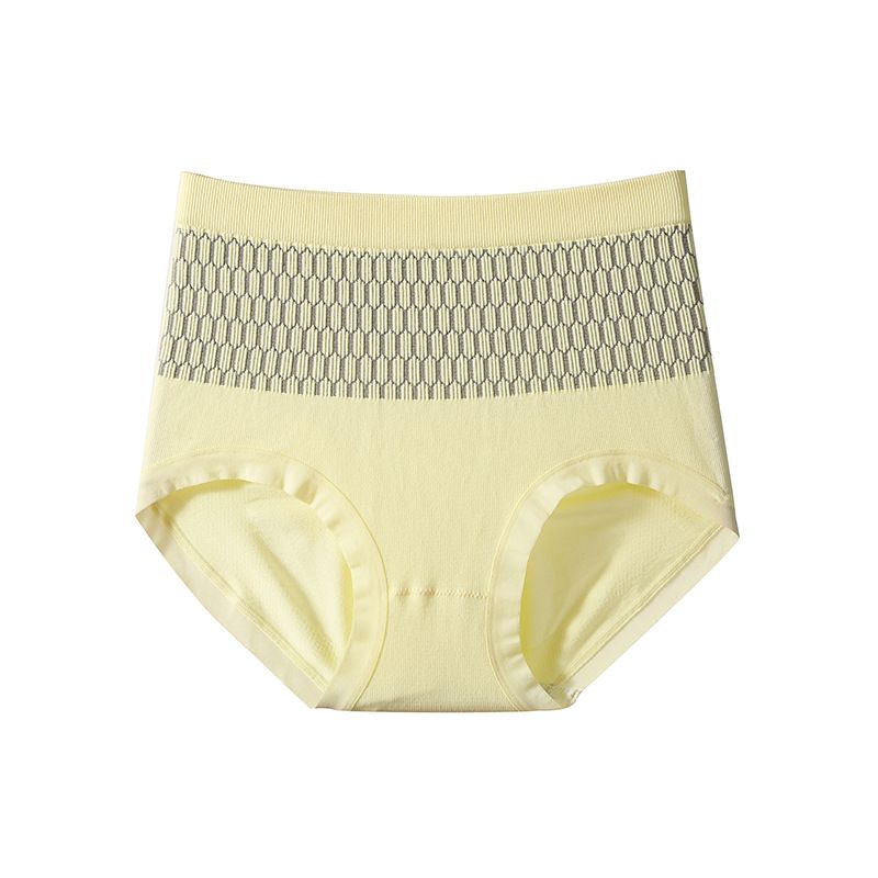 New Product No-Curl Honeycomb High Waist Abdominal Pants Women's Peach Hip Bacteriostatic Crotch Chubby Sister Large Size Briefs Trendy_voghion.com