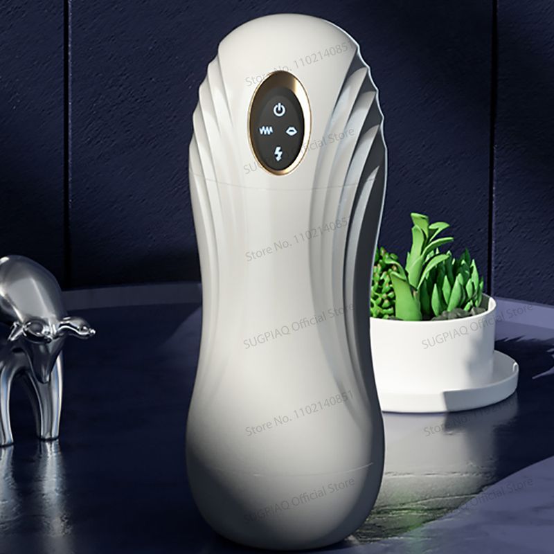 Automatisk mandlig onani kop til suttelomme fisse silikone sexlegetøj til mænd voksen oralsex vibrator masturbator_voghion.com