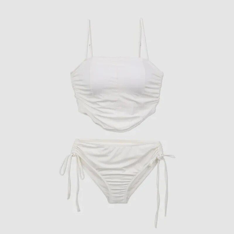 Frauen Zwei-stück Bademode Frauen Bikinis Sets Sommer Neue Korea Multi Farbe Sexy Sammeln Split Strand Weiblichen Badeanzug_voghion.com