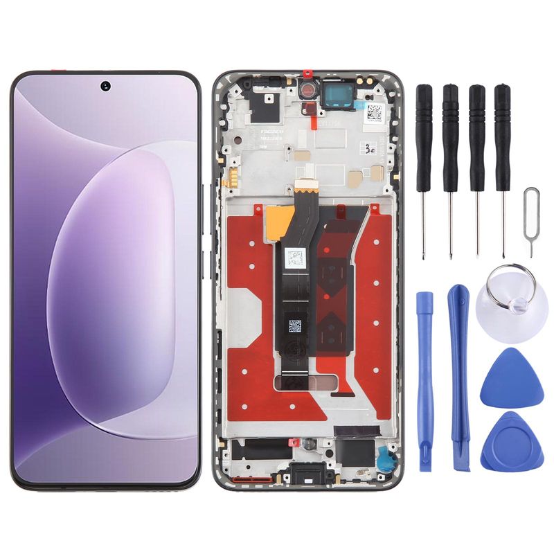 For Honor 300 Original LCD Screen Digitizer Full Assembly With Frame (Black)_voghion.com