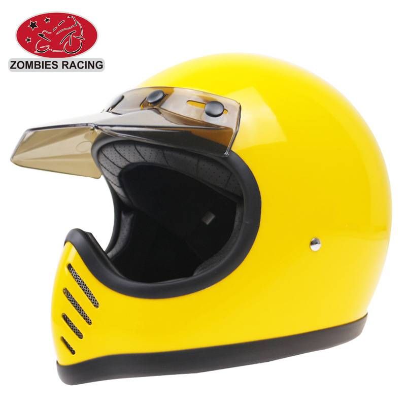FRP handmade motorcycle helmet vintage full helmet_voghion.com