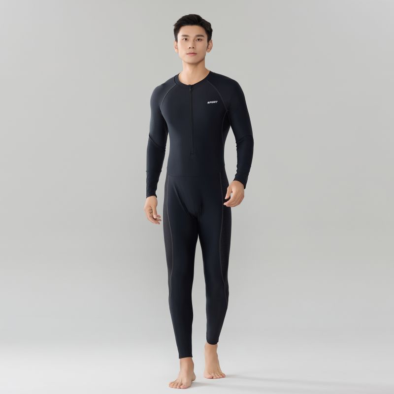 Men's Swimming Suit Set, New Jellyfish Suit, Men's Long-sleeved And Long Pants Snorkeling Suit, Large-sized Quick-drying Sun-protective Surfing Suit_voghion.com
