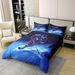 Beddengoedset Dubbel IJs Winterbeddengoed Voor Kinderen Jongens Mannen Sport Gaming Sneeuw Gloeiend Blauw Paars Dekbedovertrek Zacht Comfortabel Dekbedovertrek_voghion.com