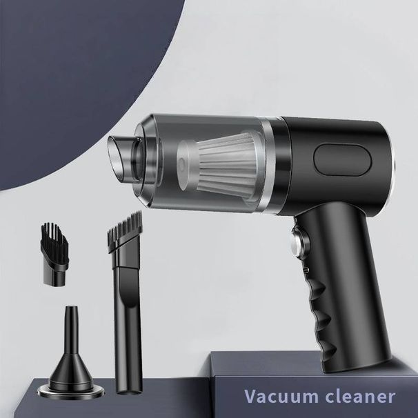 Draadloze handstofzuiger voor in de auto - 5500Pa krachtige zuigkracht, nat/droog reinigen, 7,4V oplaadbaar, compact en draagbaar voor auto, thuis en op kantoor_voghion.com