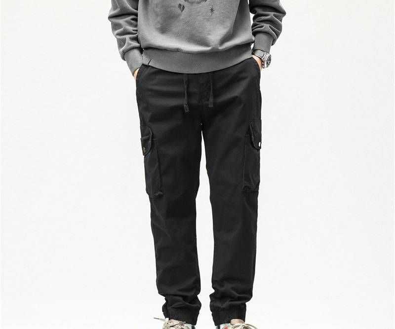 Men's Tactical Cargo Pants - Classic Workwear Style With Multiple Pockets, Relaxed Fit & Slim Cuff For Urban Streetwear_voghion.com