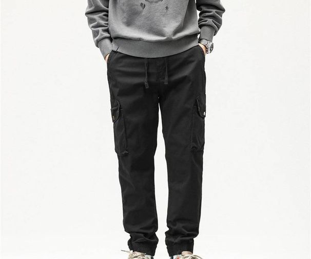 Men's Tactical Cargo Pants - Classic Workwear Style With Multiple Pockets, Relaxed Fit & Slim Cuff For Urban Streetwear_voghion.com