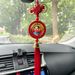 New Round Heart Shape Rotatable Mao Zedong Rearview Mirror Pendant Car Interior Chinese Knot Tassel Ornament_voghion.com