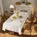 Elegante Tischdecke aus Kettenwirkspitze – rechteckiges Phoenix-Blumendesign für Ess- und Couchtische (Heimdekor im ländlichen Stil)_voghion.com