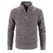 Winter Männer Fleece Dicker Pullover Halb Zipper Rollkragen Warme Pullover Qualität Männlich Dünne Gestrickte Wolle Pullover Für Frühling_voghion.com