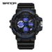 Men's Sporty Digital Analog Watch With Luminous Display, 50m Waterproof, Alarm Function, Round Dial, TPU Strap For Active Lifestyle_voghion.com