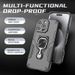 Anti Shock Armor Phone Case For Iphone 16E 16 15 14 13 Pro Max Iphone16 Plus Car Magnetic Holder Kickstand Back Cover_voghion.com