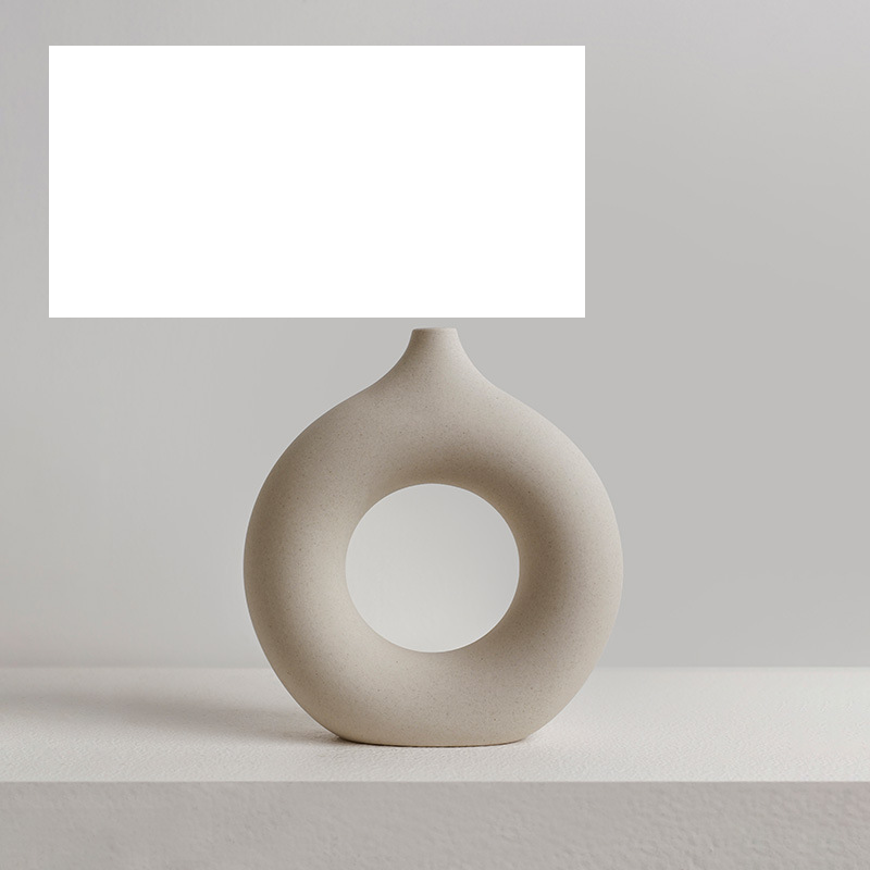 Behanmei Nordic plain embryo vase white ins style ornaments home living room creative flower utensils cross-border dropshipping_voghion.com
