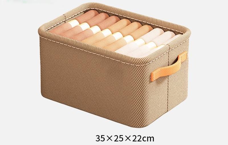 Scatola portaoggetti in tessuto, scatola portaoggetti per vestiti, borsa portaoggetti, trapunte per la casa, scatola portaoggetti in cotone e lino per guardaroba_voghion.com