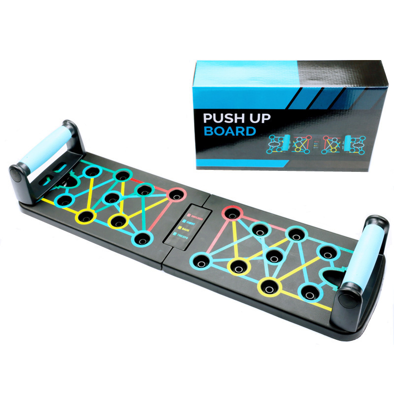 Household Multifunctional Folding Push Up Training Board Men's Chest Muscle Abdominal Muscle Equipment Portable Push Up_voghion.com