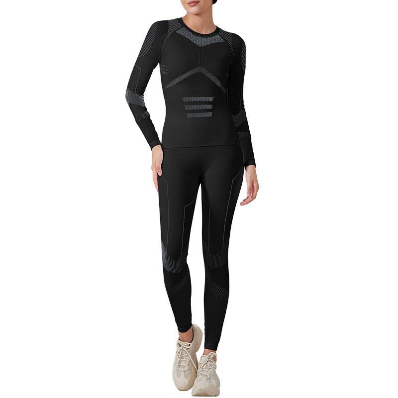 Women's Seamless Thermal Base Layer Set - Winter Skiing, Running & Outdoor Sports - Breathable & Warm Activewear (Multiple Colors & Sizes)_voghion.com
