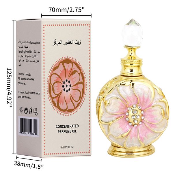 Rose Petal Dubai Essential Oil Arab Style Lasting Fragrance Refreshing Perfume_voghion.com