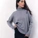 Übergroßer Pullover mit hohem Halsausschnitt für Damen – weicher Strickpullover mit überschnittenen Schultern, lässige, lockere Passform, bequemes, warmes Winteroberteil_voghion.com