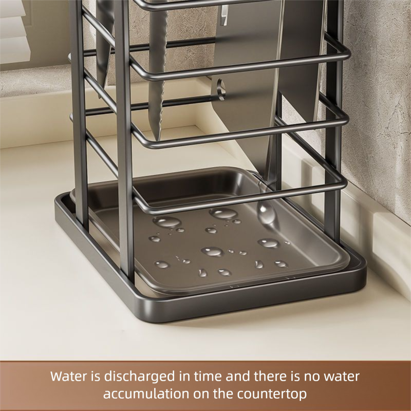 Suitable For Home Kitchen Scissors, Fruit Knife, Draining Countertop Block, Integrated Knife Rack And Storage Rack_voghion.com