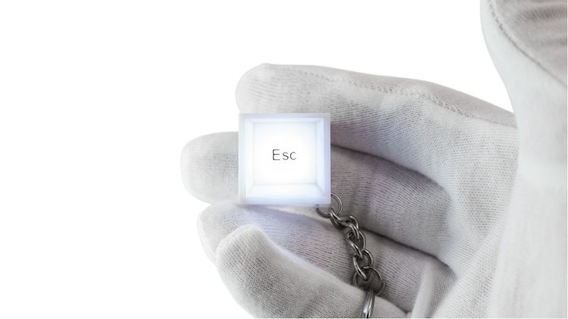 Lighted ESC Keyboard Keychain for Low-Cost Excellence & Quality Budget_voghion.com