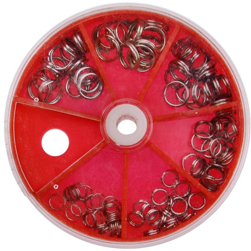 115 piezas/lote de conectores de pesca de acero inoxidable, anillos partidos de doble bucle, artículos de aparejos de pesca, todo para pescar_voghion.com