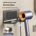 Soporte de aluminio para secador de pelo Space: montaje en pared sin taladro para baño (resistente al calor, gancho giratorio de 360°, capacidad de carga de 10 kg)_voghion.com
