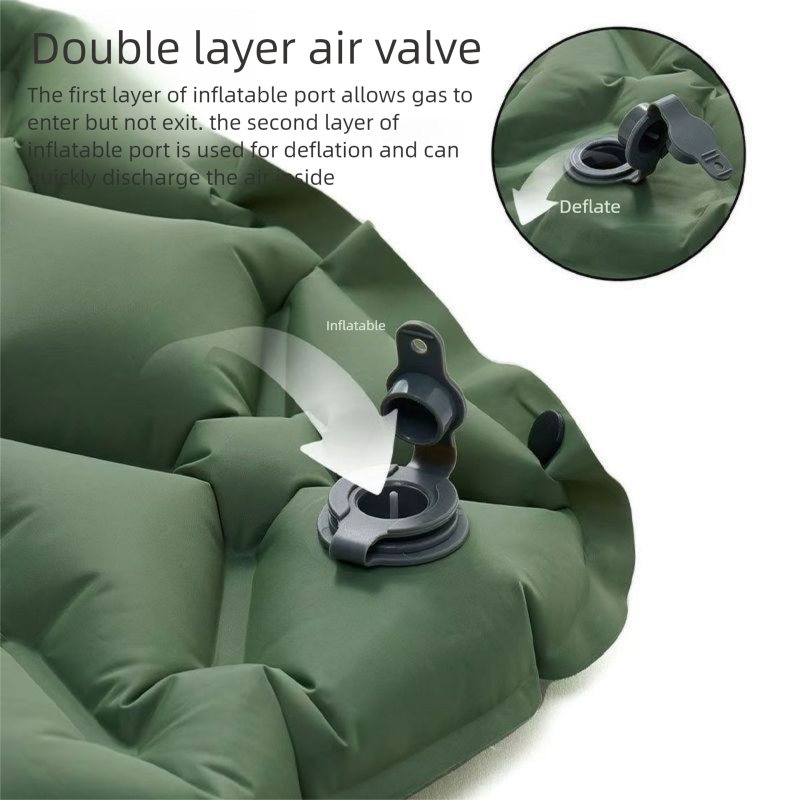 Outdoor Ultra-light Inflatable Bed Lazy Camping Tent Sleeping Ultra-thick Air Cushion Single Person Moisture-proof Pad_voghion.com