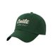 Korean version of versatile for women with small embroidered letters, duckbill wide brim, hard top, sun protection,_voghion.com