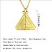FOREVER BEST FRIENDS Triangular Half Split Fashion Men's And Women's Long Pendant Necklace_voghion.com